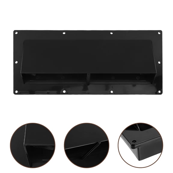 GOOHOCHY 2-Pack Black RV Vent Covers for Range Hood and Furnace with Simple, Easy Installation