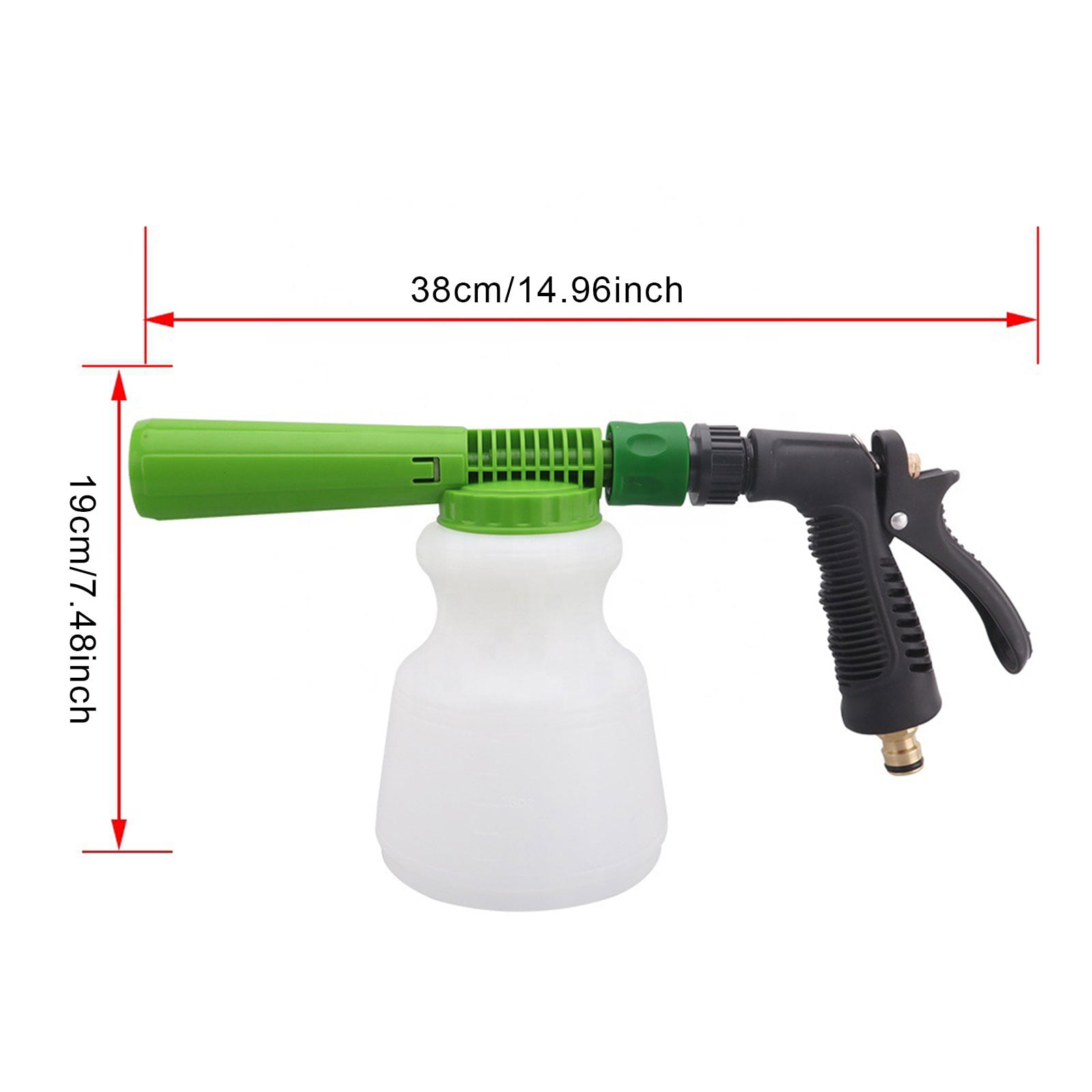 Kohagoki Low Pressure Carwash Foam Gun Foam Cannon Snow Foam Lance Foam Nozzle Water Hose Foam