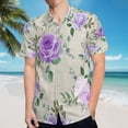 thumbnail image 5 of High Quality Hawaiian Shirts for Men Short Sleeve Aloha Beach Shirt Floral Summer Casual Button Down Shirts Blouses 47KAXP, 5 of 7