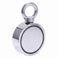thumbnail image 2 of LNM75-3 500kg Fishing Magnet Double Sided Round Recovery Salvage Neodymium with 10m Rope Finshing Tools, 2 of 5