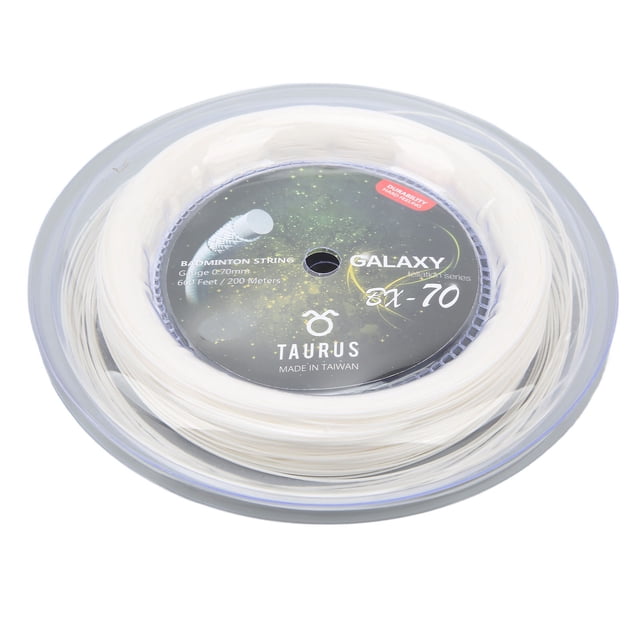 Cuerda de Raqueta de Bádminton de Nailon de 0,7 mm y 200 m, Línas de Repuestro de Raqueta de Alta Elasticidad, Línea de Cuerda de Raqueta de Adrenamiento para Jugadores