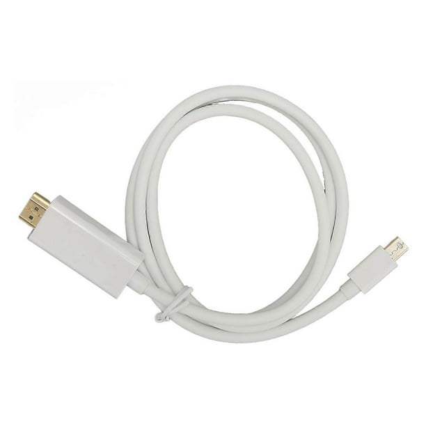 Mini DisplayPort to HD Multimedia Interface Adapter Professional Male to Male Mini DisplayPort Adapter Cable for Monitor Projector White 3m/9.8ft