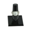 thumbnail image 4 of Anillo de turquesa Hugo para Hombre de Piedras Flor de Filigrana Tono Plateado ajustable, 4 of 6