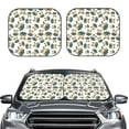 thumbnail image 6 of Lsque Cute Bunny 2 PCS Windshield Sun Shade | CarFoldable Window Covers | Car Accessories Reflect UV for Universal Cars SUV Truck | Small, 6 of 7