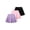 Purple Pink Black(A183), variant on Girls Skirts 3pcs Tennis Skirt with Short Elastic High Waisted Kids Athletic Running Flowy Skorts Pink Purple Red 9-10 Years