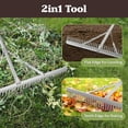 thumbnail image 3 of Pure Garden 36in Landscape Rake - Aluminum Metal Rake and Lawn Care Gloves, 3 of 7