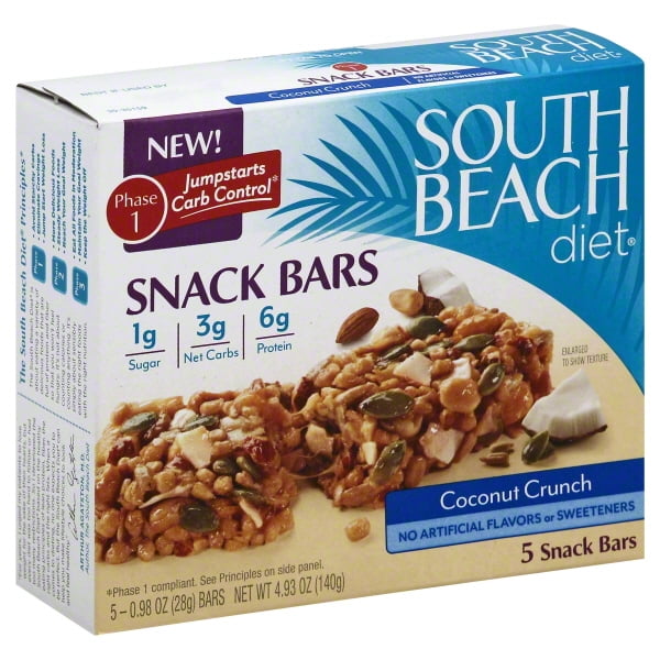 South Beach Diet South Beach Diet Snack Bars, 5 ea