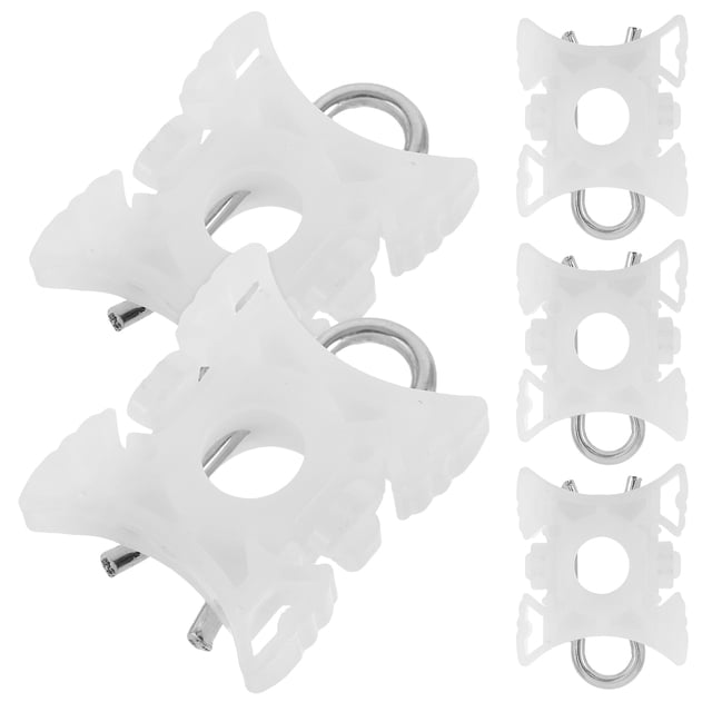 CTIRCHIU 5Pcs Vehicle Window Glass Slider Buckles White Plastic Car Window Accessory Durable Adjustable Clamp