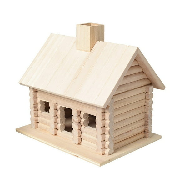 Ana 1pc Outdoor Bird Room Decoration Ornament Wooden Bird House Bird Room Bird House