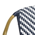 thumbnail image 6 of Safavieh Dandra Outdoor Modern Herringbone Rattan Settee, 6 of 7