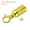 Golden 1.3"x3.9", variant on Uxcell 1.3"x3.7" Stanchion Rope End Stopper, 4 Pack Cord End Caps Barrier Rope End Cap Snap Hooks, Golden