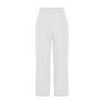 thumbnail image 5 of Capri Pants for Women High Waisted Straight Leg Work Pant Solid Color Casual Trousers Womens Lightweight Cropped Pants Summer, 5 of 7
