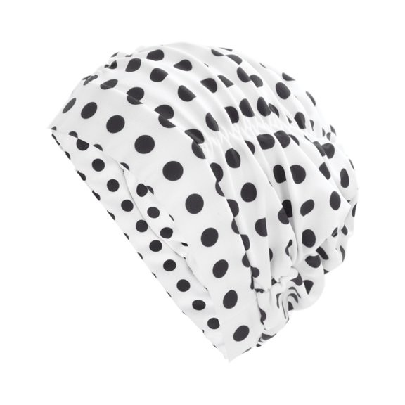 Unique Bargains 1 Pc Elastic Pleated Style Swimming Cap White