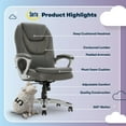 thumbnail image 4 of Serta Amplify Executive Office Chair with Faux Leather and Mesh, Black, 4 of 16
