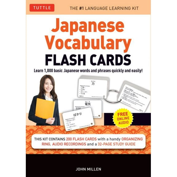 Japanese Vocabulary Flash Cards Kit