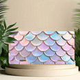 thumbnail image 6 of 1 Pcs 2D Flat License Plate Covers & Frames, Mermaid scales For Decorative Front, Waterproof For Decoration Aluminum License Plate Covers & Frames Cover For Men Women, 12" X 6", 6 of 7