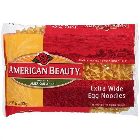 American Beauty Extra Wide Egg Noodles (Pack of 18)