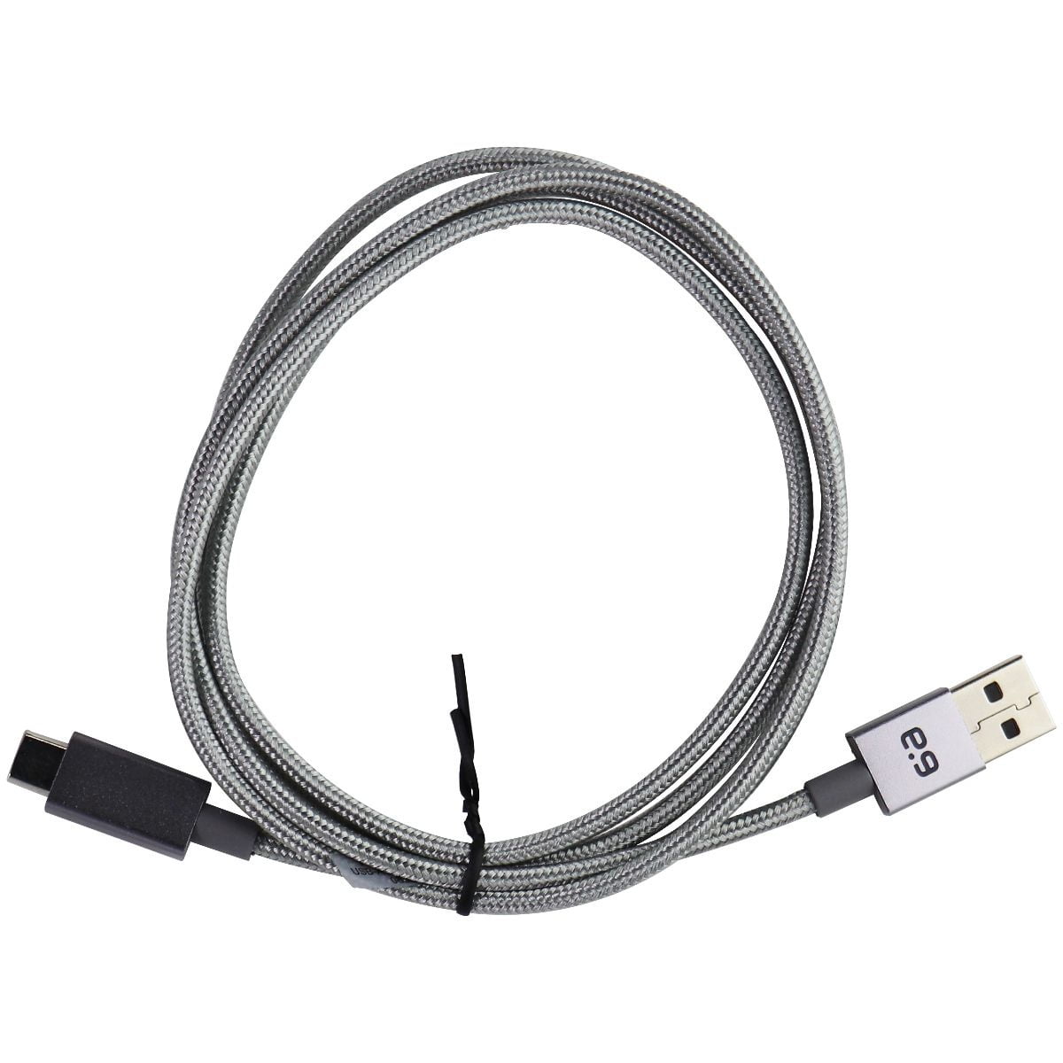 PureGear Braided Charge-Sync Cable for Micro-USB devices Metallic Silver 48 