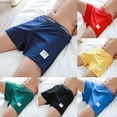 thumbnail image 5 of Men Cotton Seamless Boxer Briefs Pouch Underwear Shorts Trunks Underpants, 5 of 7