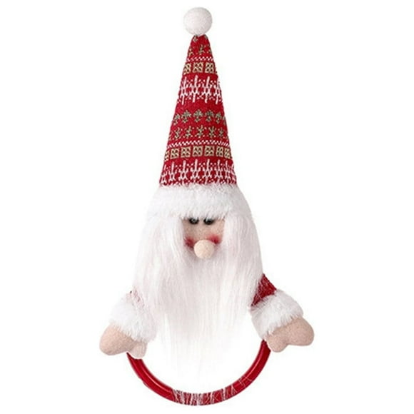 Christmas Towel Hanger Decorations, Santa Claus Non-Woven Ornament for Holiday Home Decoration, Hanging Gift for Christmas Tree