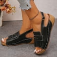 thumbnail image 5 of Willtoo Orthopedic Wedge Sandals for Women 2026 Dressy Footwear with Buckle Ankle Strap Slingback Comfortable Peep Toe Walking Summer Casual Sandals, 5 of 7