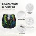 thumbnail image 6 of Lsque Realistic Style Wolf Warrior Printed Women's Running Shorts with Liner Pockets,Elastic Quick Dry Workout Athletic Gym Yoga Shorts,Womens High Waist Shorts-Large, 6 of 9