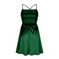 thumbnail image 5 of Otvok Summer New Womens Sleeveless Suspender Dresses Sleeveless Neck Knee Length Dress, 5 of 6