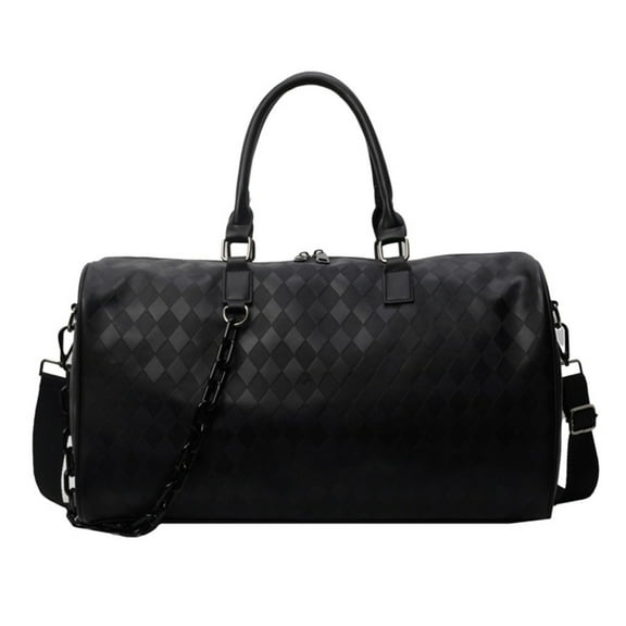 YIEMEEN Travel Bag for Women Men PU Fitness Bag Overnight Bag Large Capacity Sport Bag Business Trip Bag Weekends Bag