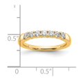 thumbnail image 3 of Diamond2Deal 14k Yellow Gold 7-Stone Diamond Band for Women Size- 7, 3 of 5