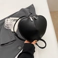 thumbnail image 7 of Women Heart Shaped Shoulder Bag Handbag PU Leather Heart Crossbody Bag Ladies Satchel Crossbody Purse, 7 of 7