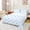 Blue White 02, variant on Erosebridal Blue Bow Queen Sheet Sets, Princess Style Bed Set, 1 Flat Sheet, 1 Fitted Sheet and 2 Pillowcases
