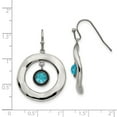 thumbnail image 4 of White Stainless Steel Earring Drop & Dangle Women'S Glass, 4 of 4