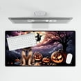 thumbnail image 4 of Spooky Halloween Night Witch Brussels Griffon Glowing Pumpkins Desk Mat Full Keyboard Mouse Pad Griff Dog Lover Large Mousepad - 12015, 4 of 5