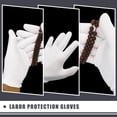 thumbnail image 2 of 12 pares de guantes de trabajo de algodón, guantes protectores, protectores de manos gruesos., 2 of 6