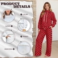 thumbnail image 5 of Garronmavis Polka Dot Sweat Set Sweatsuits Women 2 Piece Outfit Matching Sweat Sets for Women Joggers with Pockets Airport Sweatpants Jogger Pants, Size S, 5 of 6