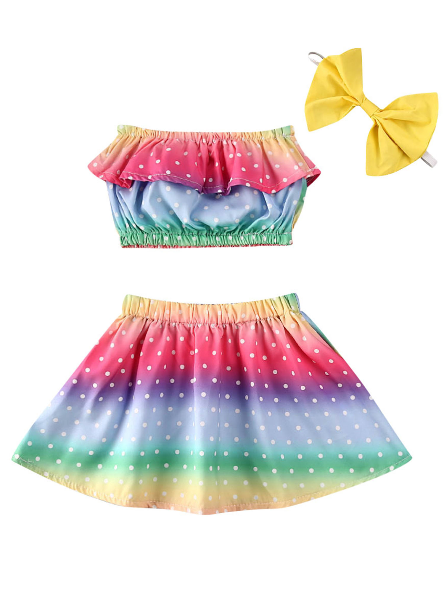 rainbow skirt for baby girl