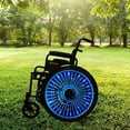 thumbnail image 2 of Wheelchair Accessories| Wheels covers for Wheelchairs|  Enhances Aesthetics, Easy Install/Remove, Lightweight, High Quality | Perfect Gift, New Matt Finish (Electric Pulse), 2 of 7