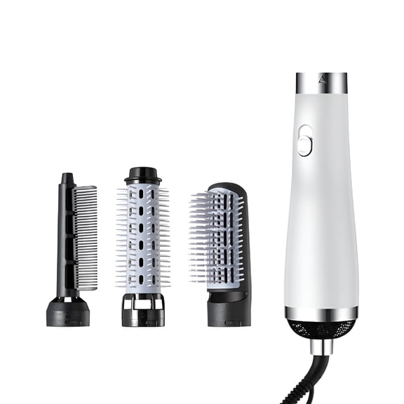 HIBIBUD Rotating Straightening Curling Salon Negative Ion Ceramic Hot Hair Dryer Brush, 1X Hair Dryer Brush, Hairdressing Tool