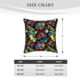 thumbnail image 4 of Haiem Monster Car Print Velvet Soft Solid Decorative Square Throw Pillow Covers Set with Elegant Piping Christmas Cushion Case for Sofa Bedroom Car-18"x18", 4 of 8