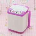 thumbnail image 2 of HEVIRGO Doll Washing Machine Cute Colorfast Silicone Mini Washing Machine Toy Doll House Accessories, 2 of 10