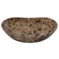 thumbnail image 6 of Eden Bath EB-S060DE-P 19.7 x 13 x 5.9 in. Polished Emperador Marble Stone Canoe Sink, Dark, 6 of 12