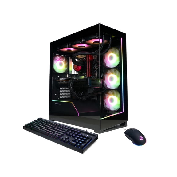 CyberpowerPC GM70929 Gaming Desktop PC Ryzen 7 9800X3DRX 9070 XT 32GB/2TB
