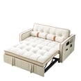 thumbnail image 4 of Multifunctional Loveseat - Two Rolling Pillows Included - Small Apartment - Added Back Support, 4 of 6