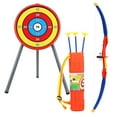 thumbnail image 2 of Children Archery Set Plastic Bow Soft Arrows Sport Shooting Toys with Score Target Quiver,, 2 of 5