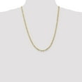 thumbnail image 2 of 14K Yellow Gold bracelet Figaro chain Concave 24 in 4 mm, 2 of 5