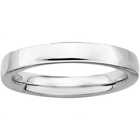 Sterling Silver Rhodium Ring