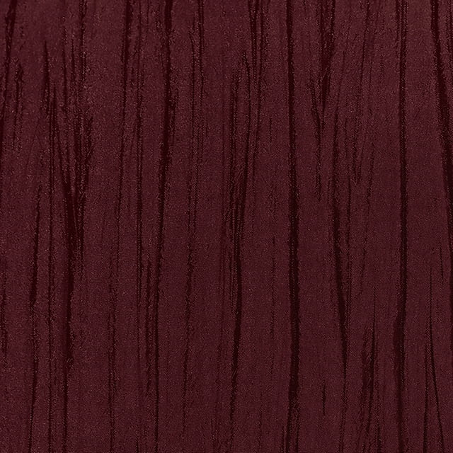 Ultimate Textile (5 Pack) Crinkle Taffeta - Delano 50 x 108-Inch Rectangular Tablecloth - for Party, Wedding, Home Dining, Hotel and Catering use, Burgundy Red