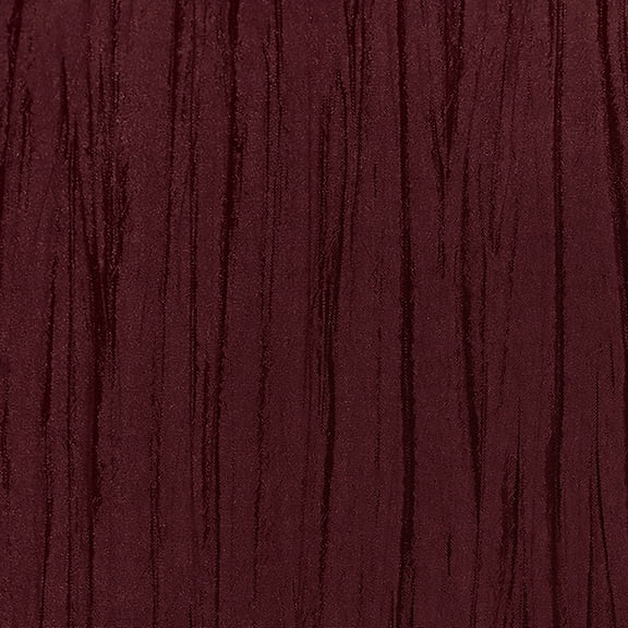 Ultimate Textile Crinkle Taffeta - Delano 126-Inch Round Tablecloth Burgundy Red