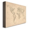 Trademark Art "World Map of Cities" Canvas Art by Michael Tompsett