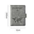 thumbnail image 3 of Porta Pasaporte Funda Protectora Espacio Para Visa Rfid Viaje Gris, 3 of 3